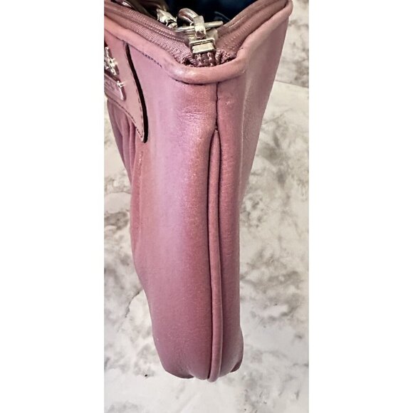 COACH MADISON GLAZED LEATHER WRISTLET LAVENDER‎ D0973-41978 - Picture 3 of 9